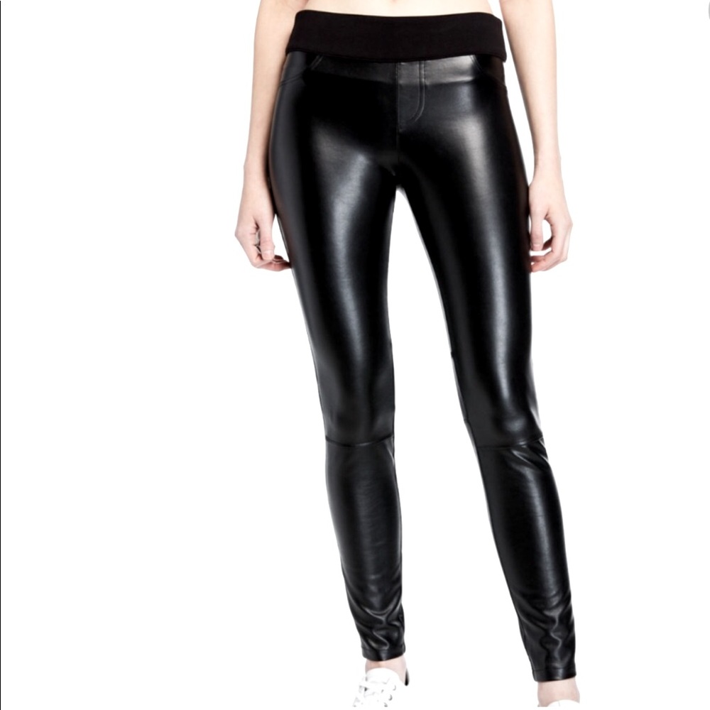 BLANC NOIR Faux Leather vegan leather Pull On Pants